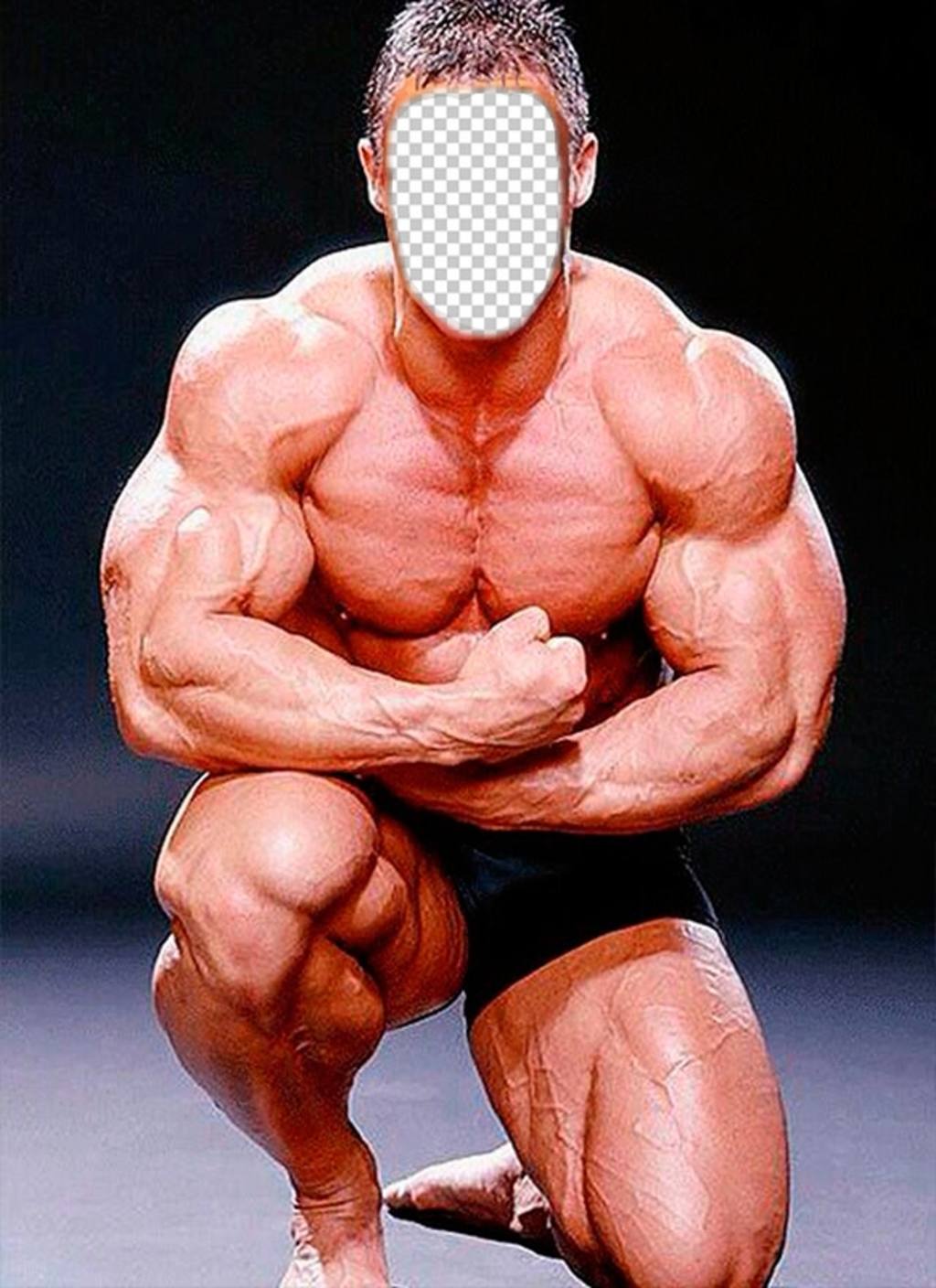 Effetto di un uomo muscoloso concorrenza ..