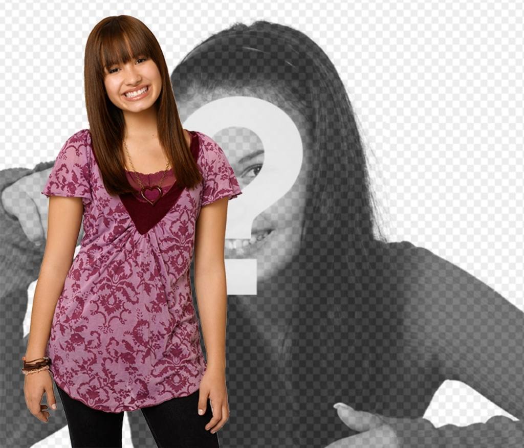 Fotomontaggio con Demi Lovato in Camp Rock 2. Posa ..