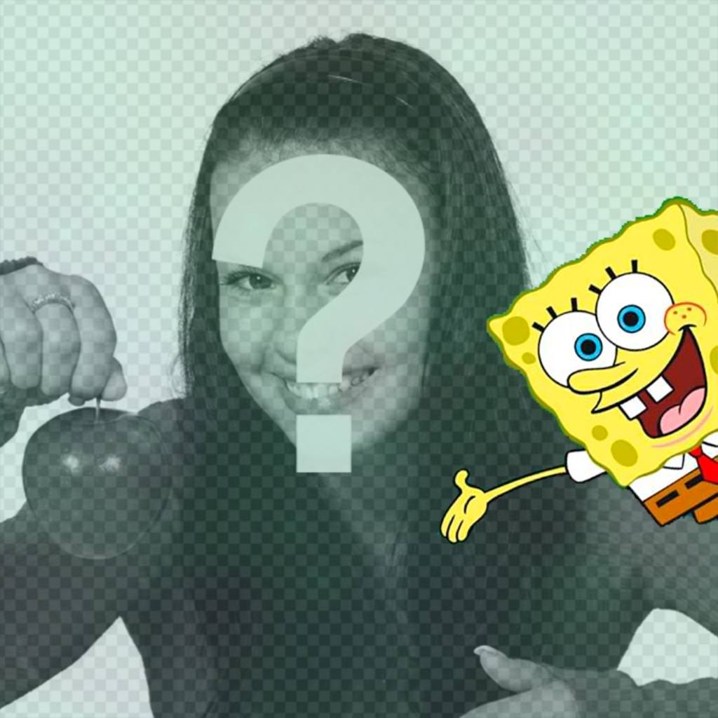 Metti la tua foto con Sponge Bob in linea. ..