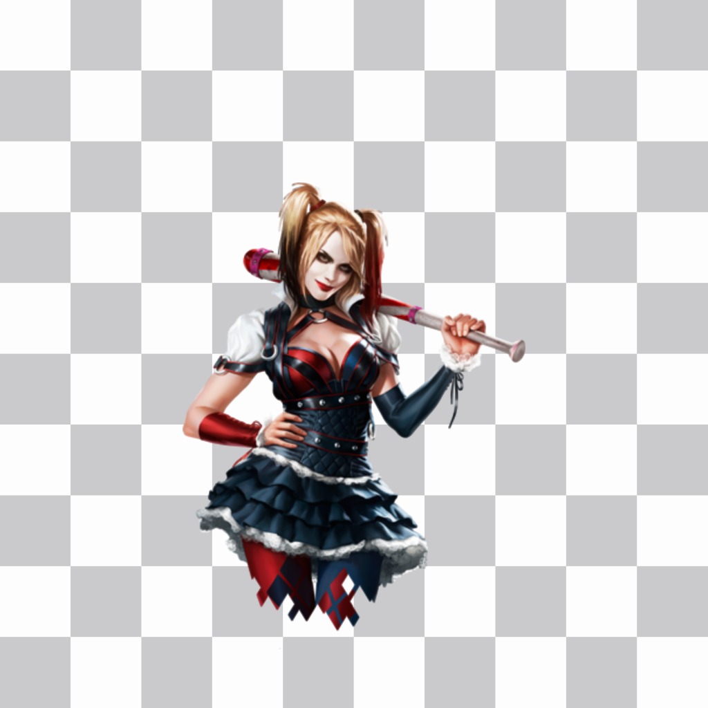 Sticker con un disegno di Harley Quinn ..