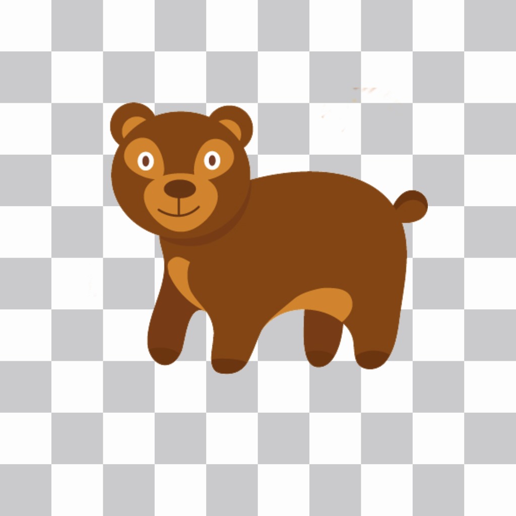 Sticker di un disegno di un orso ..