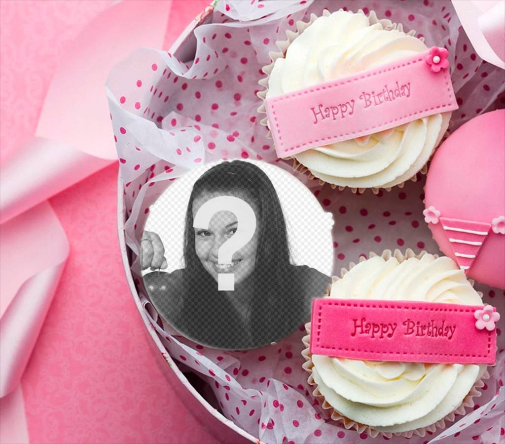 Cartolina di mettere la tua foto su un cupcake ..