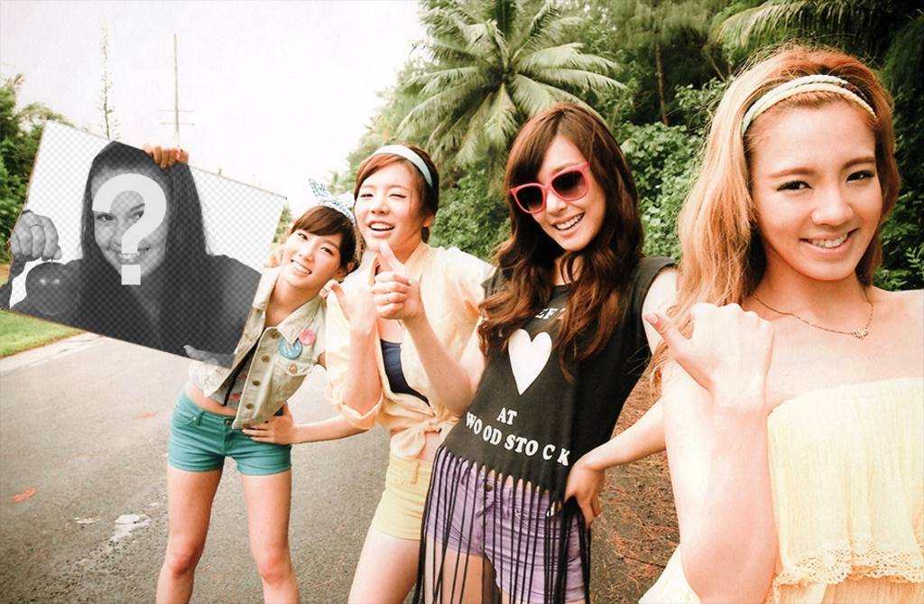 Fotomontaggio con le ragazze di SNSD ..