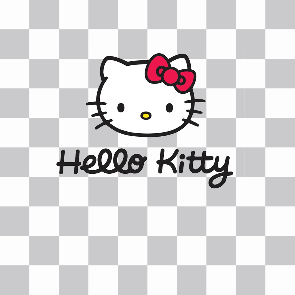 Adesivo Hello Kitty logo ..