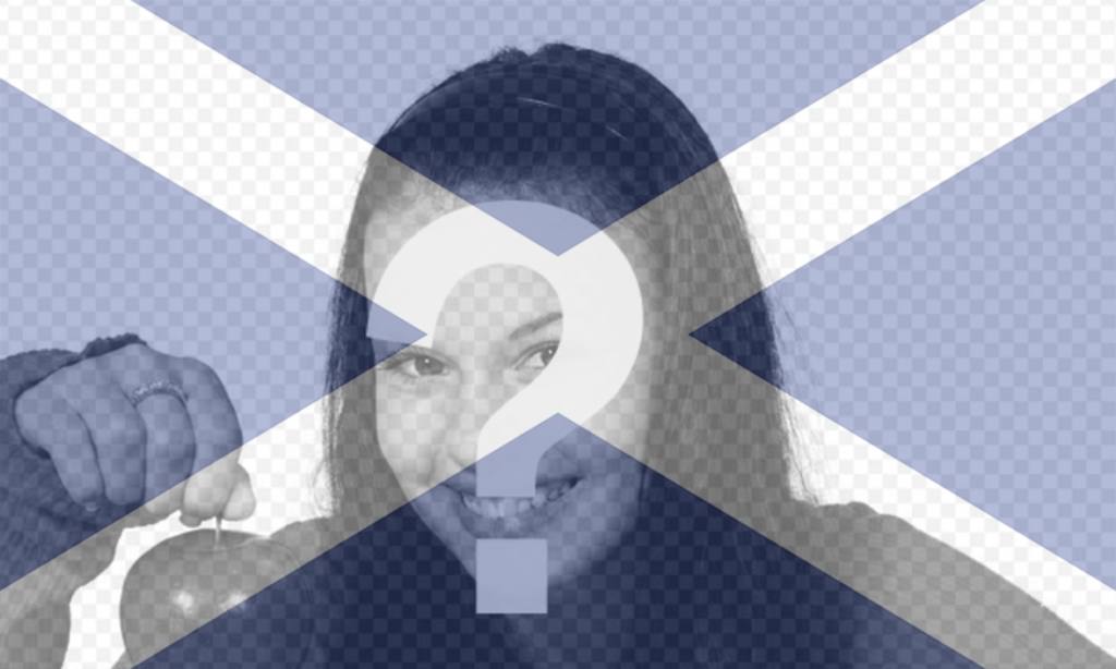 Collage speciale con la bandiera scozzese ..