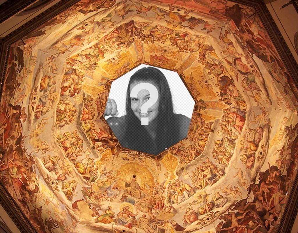 Fotomontaggio di mettere la tua foto sul Dome ..