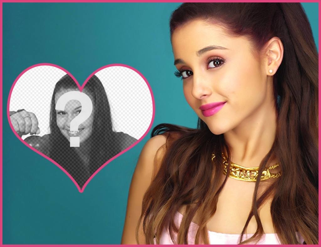 Fotomontaggio con Ariana Grande ..