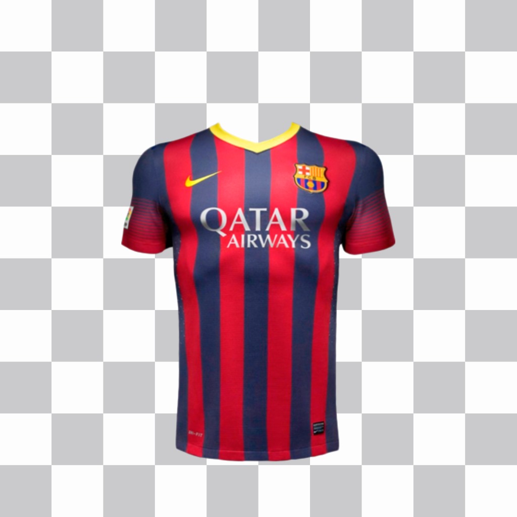 Sticker di una T-shirt FC Barcelona della stagione 2014 ..