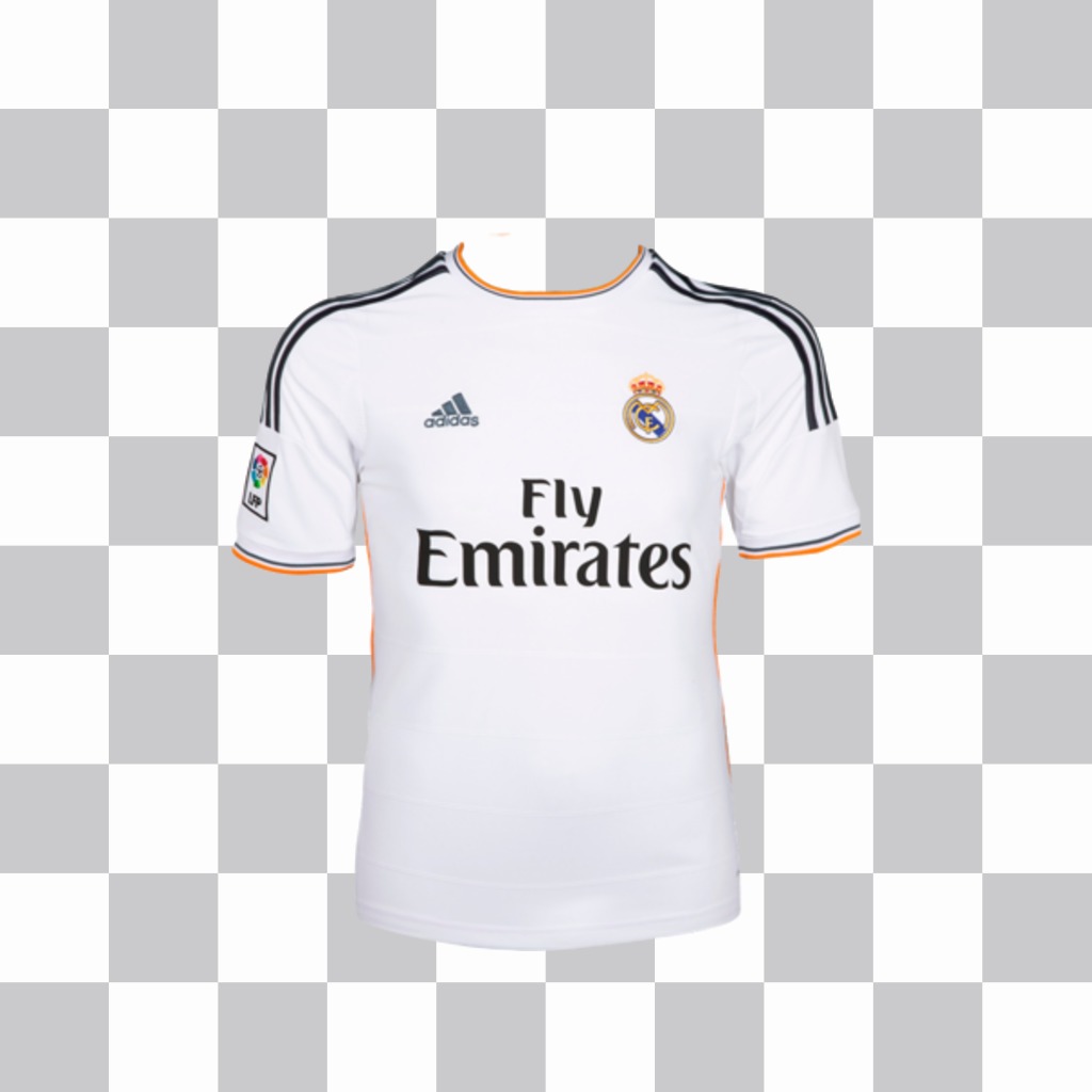 Adesivo per mettere la maglia del Real Madrid nella foto ..