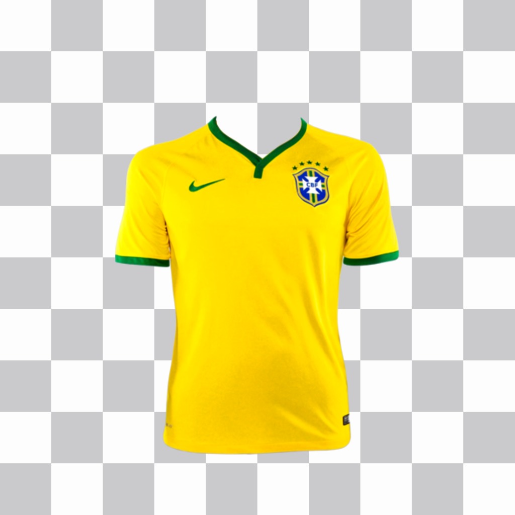 Sticker con il Brasile camicia per mettere sulla vostra immagine. ..