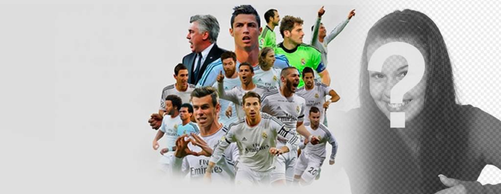 Facebook foto di copertina con i giocatori di calcio del Real Madrid ..