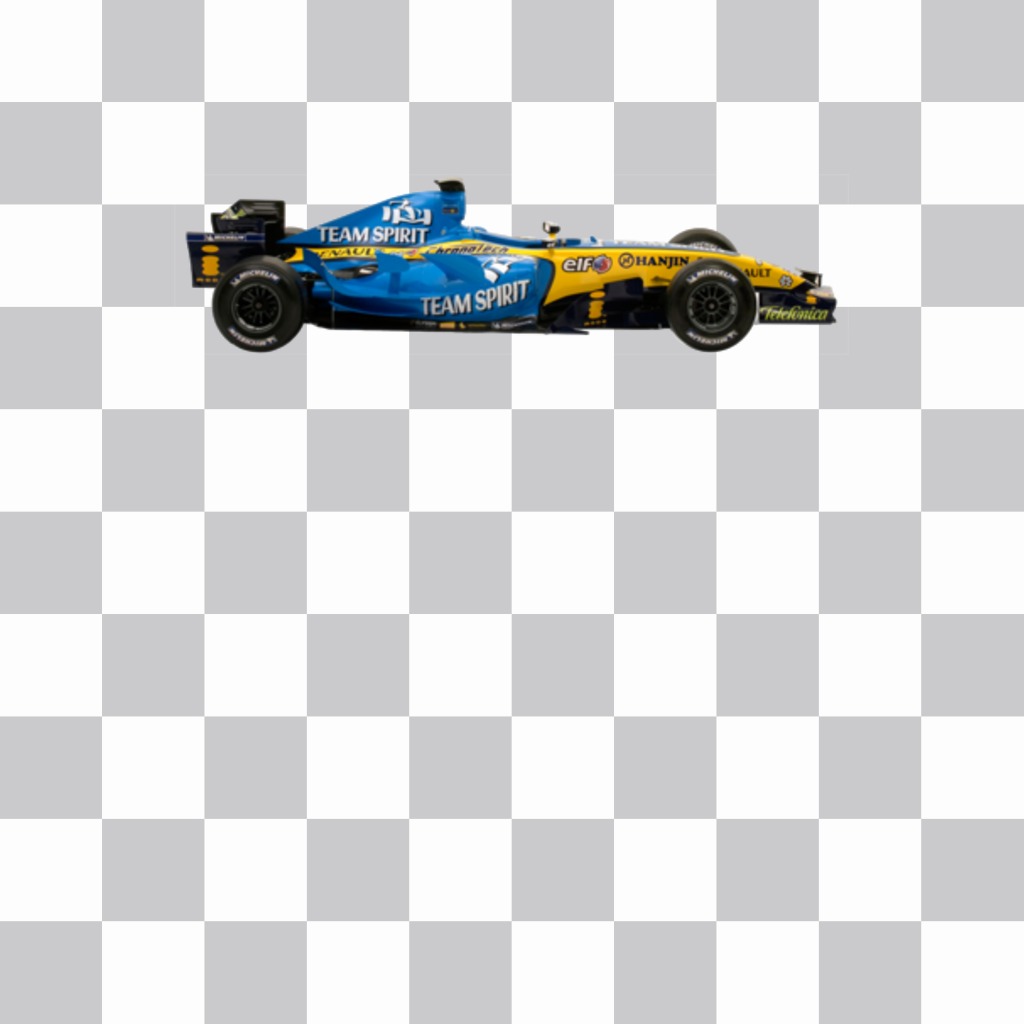 Adesivo con una Renault di Formula 1 per la tua foto ..