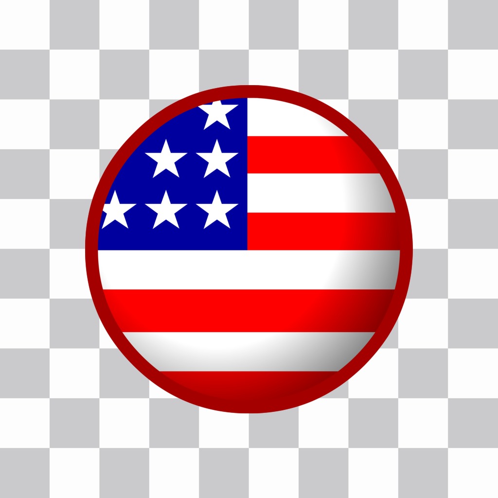 American flag distintivo che può mettere nel vostro profilo online..