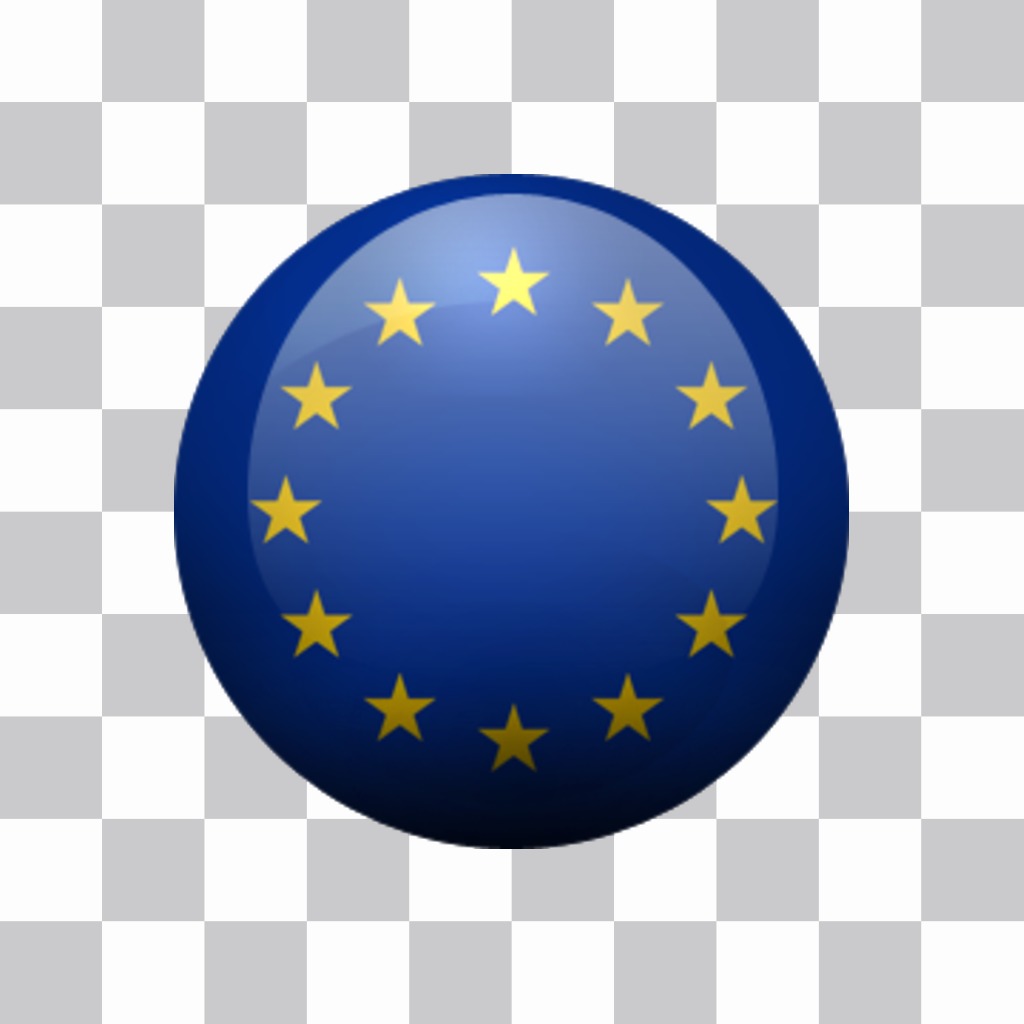 Adesivo bandiera dellUnione europea può mettere in su con il nostro editor online..