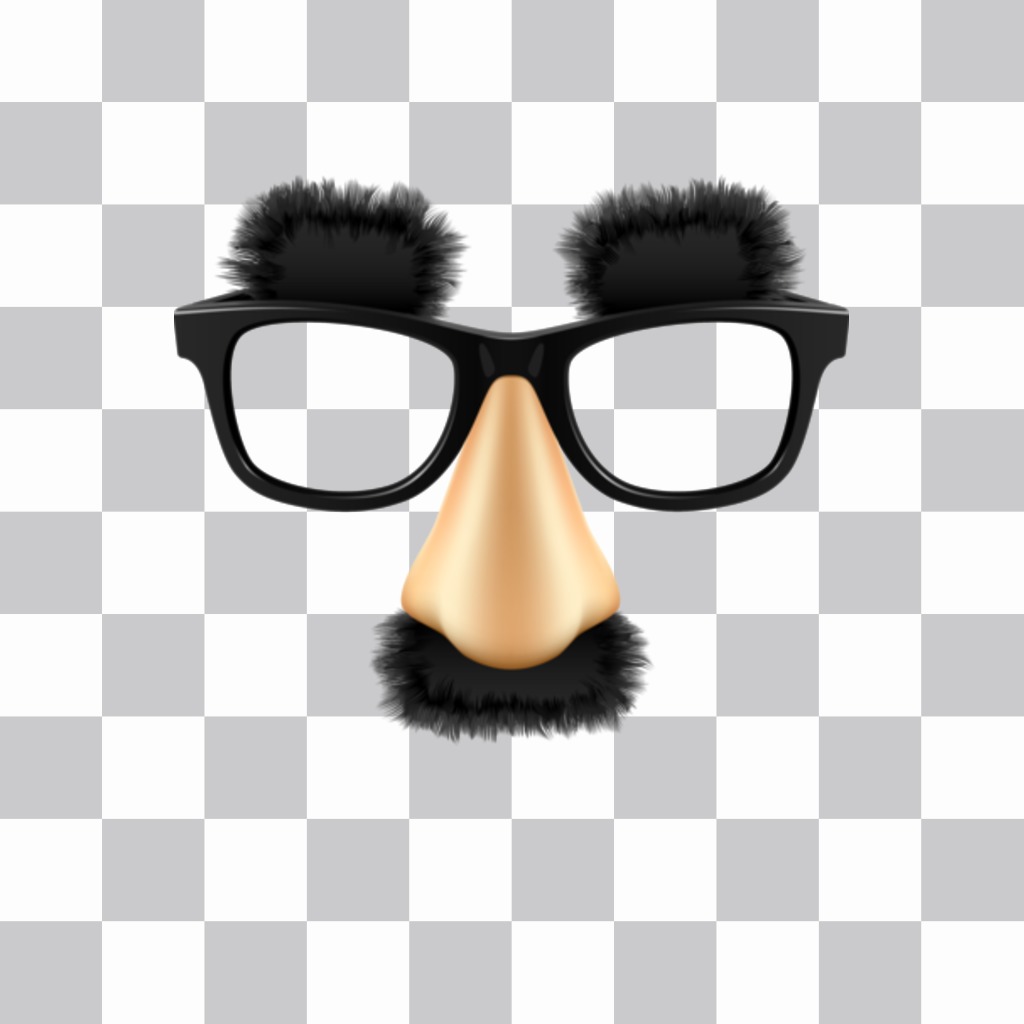 Sticker con gli occhiali baffi e le sopracciglia di Groucho Marx, il grande comico è possibile inserire nelle vostre foto. ..