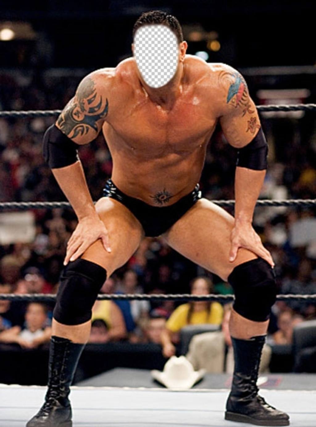 Fotomontaggio con i più diffusi Batista wrestler di mettere la vostra faccia ..