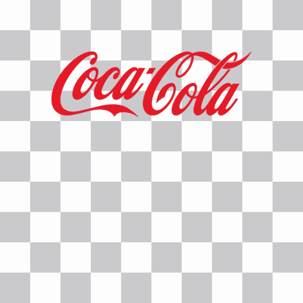 Sticker di Coca Cola logo per le tue foto ..