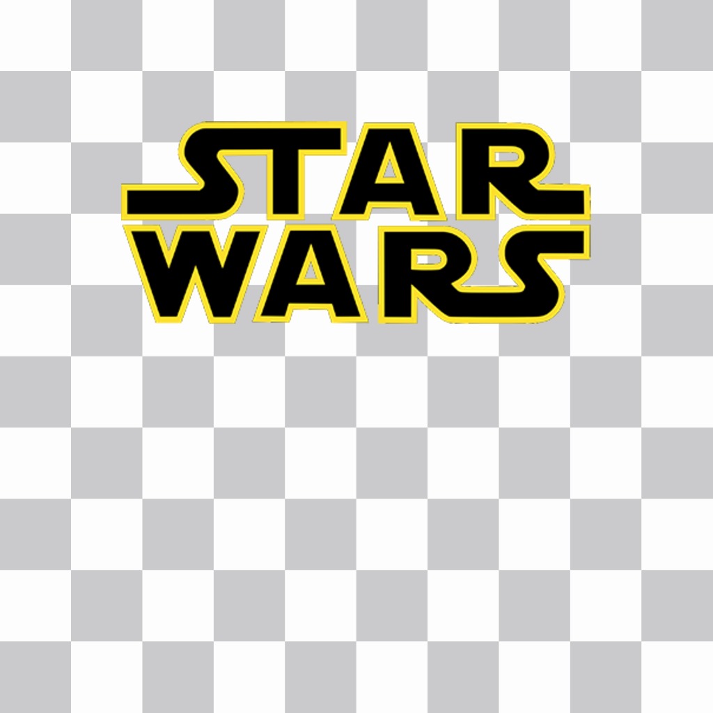 Sticker di Star Wars logo per mettere su le tue foto ..