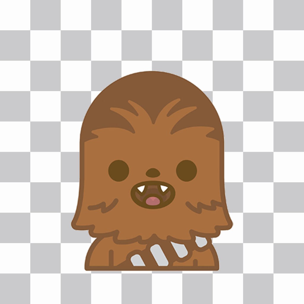 Sticker di Star Wars Chewbacca carattere per le vostre foto 