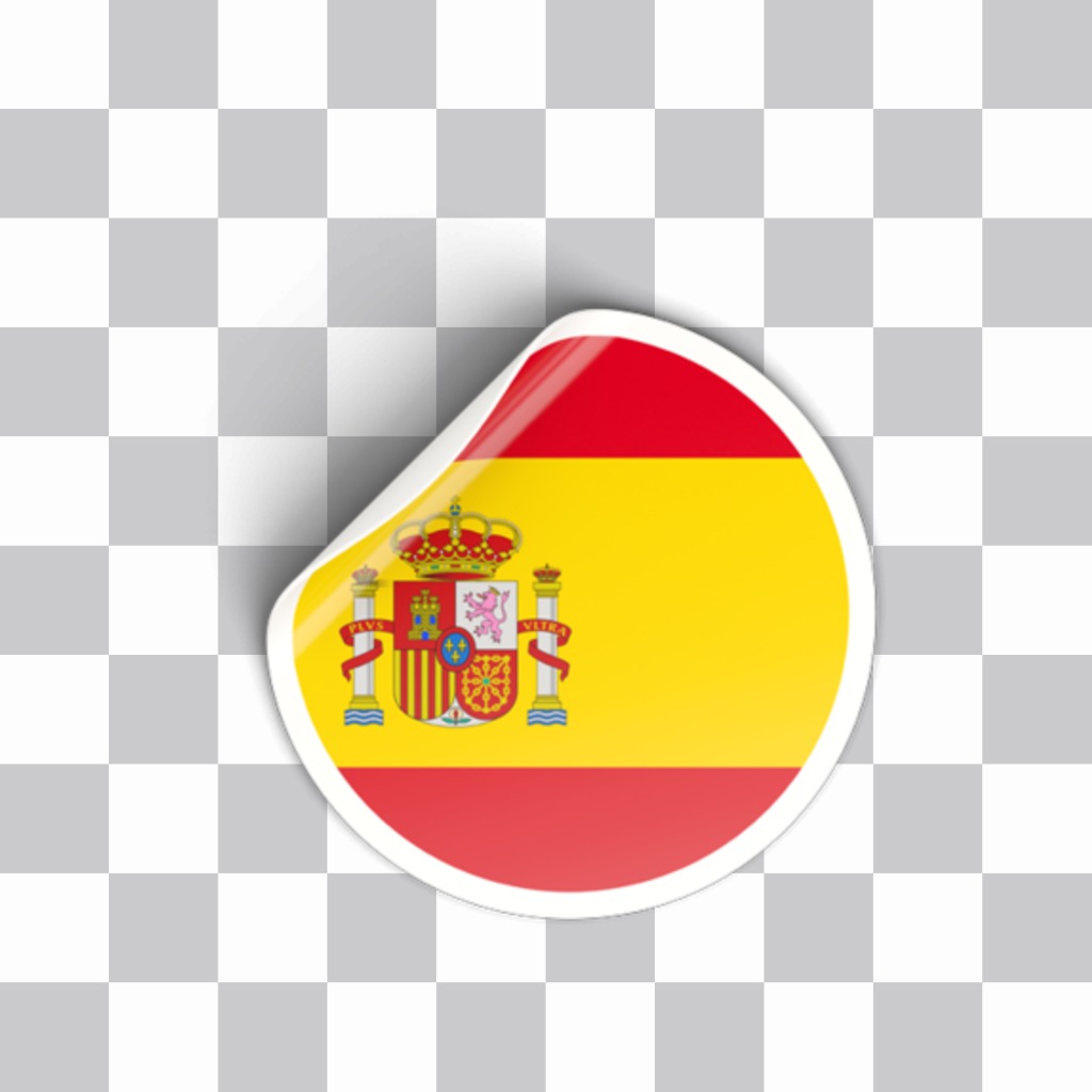 Sticker di Spagna flag che è possibile incollare sulle foto ..