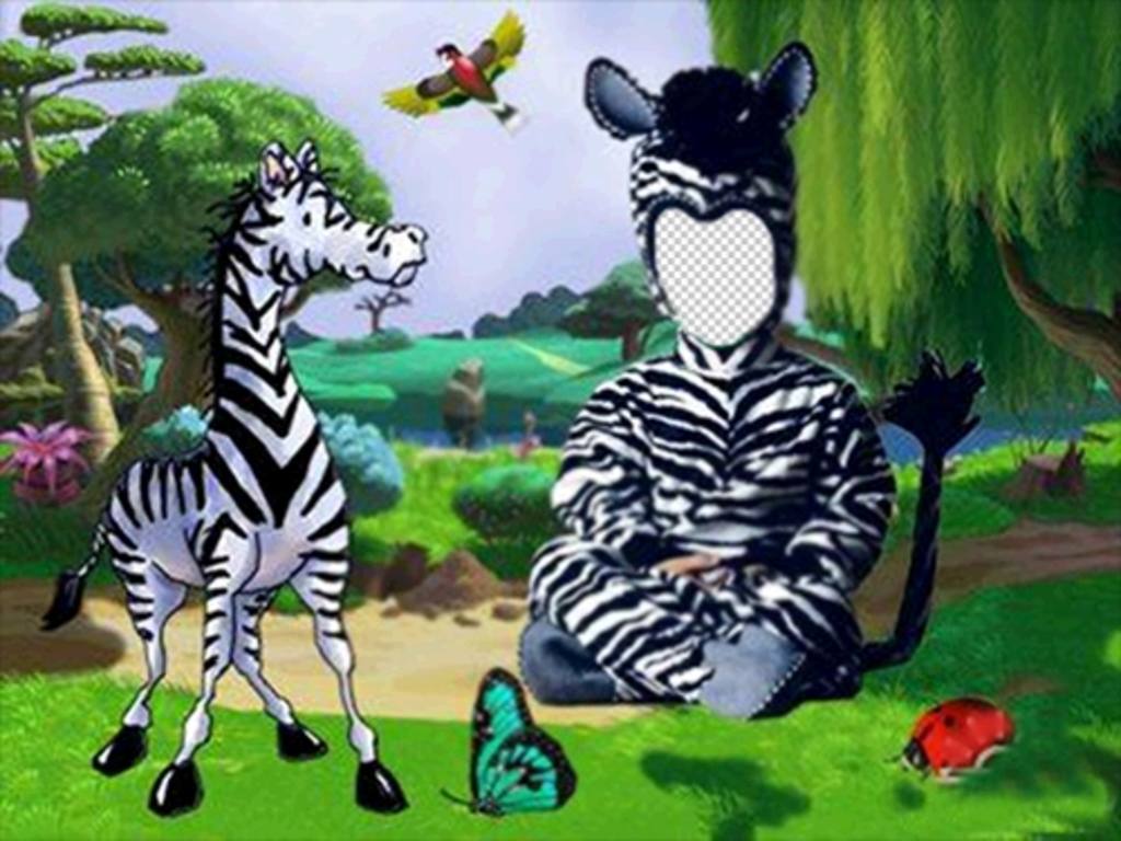 Mettere una zebra costume per i vostri bambini con questo ..