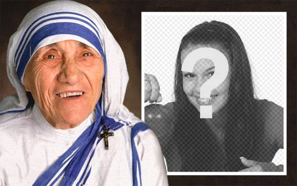 Effetto Foto di Madre Teresa di Calcutta a caricare la tua foto ..