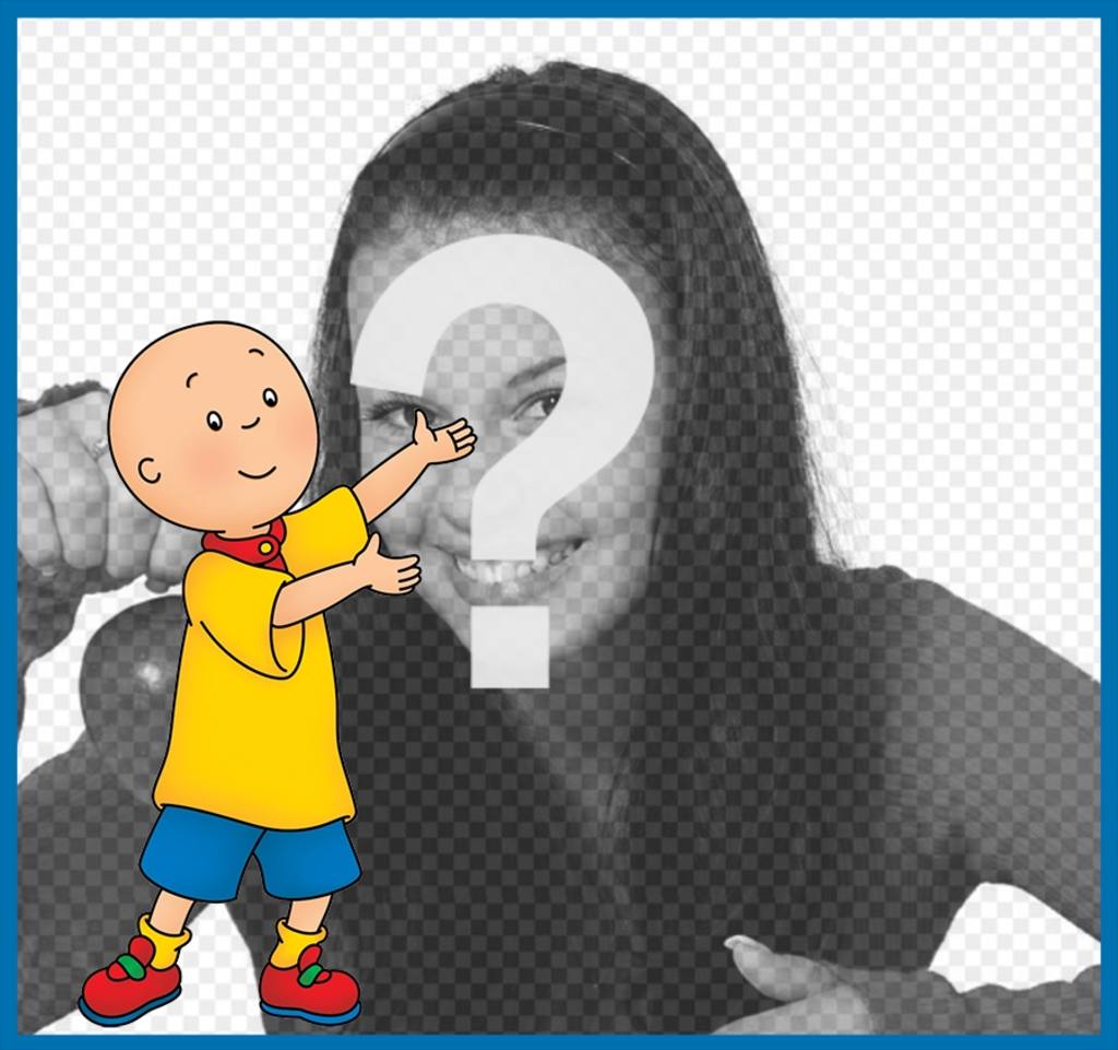 Effetto Foto con Caillou per caricare una foto gratis ..