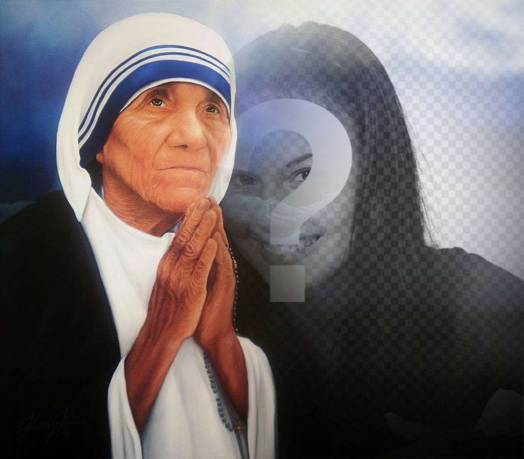 Effetto Foto di Madre Teresa di Calcutta per la tua foto ..
