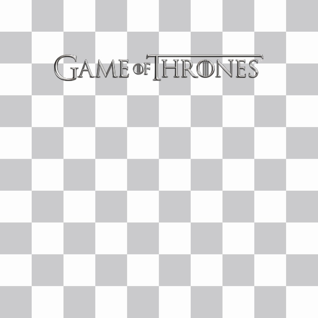 Logo di Game of Thrones a mettere su le foto per ..
