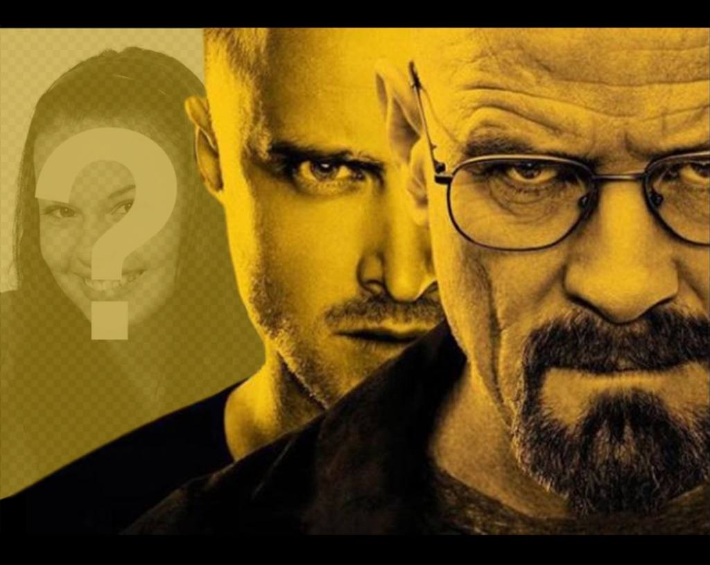 Aggiungi il tuo volto a questa foto effetto della famosa serie Breaking Bad ..