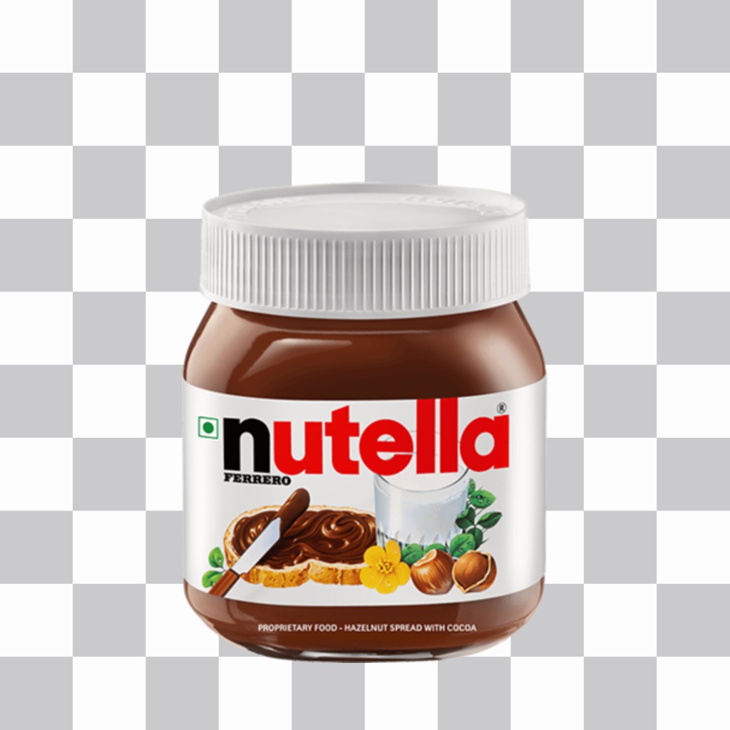 Se amate la Nutella poi messo questo adesivo sulle foto ..