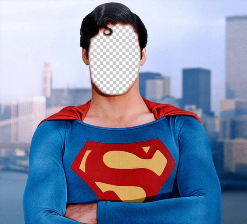 Fotomontaggio di diventare Superman con la foto che si desidera ..