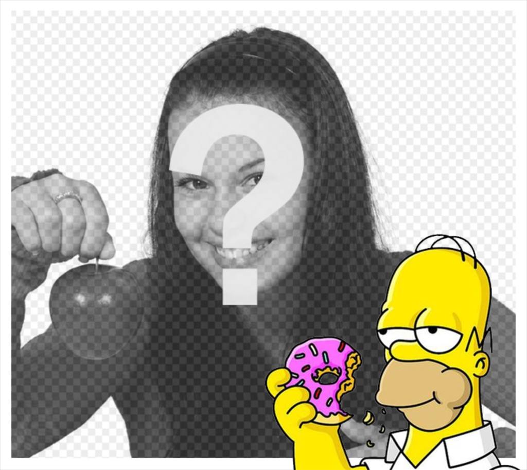 Homer Simpson in un angolo delle tue foto con questo effetto ..