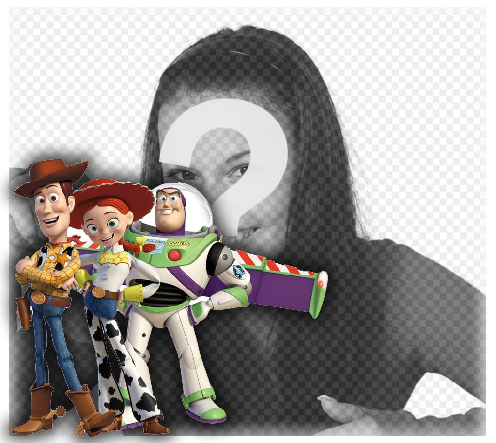 personaggi di Toy Story sulle tue foto con questo effetto in linea ..