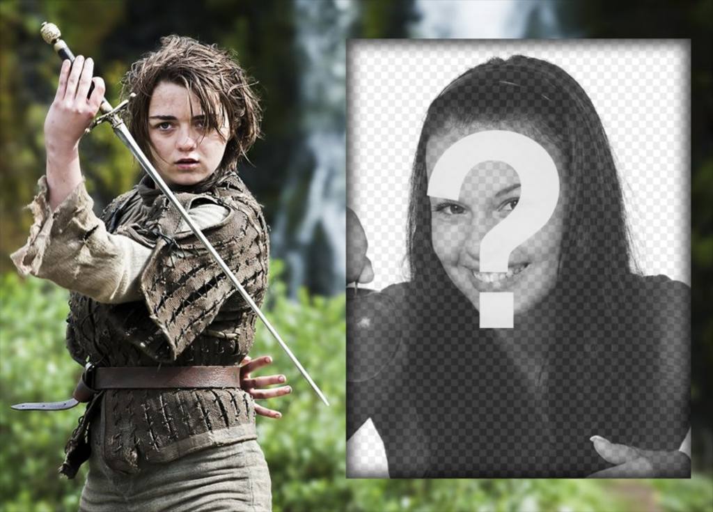 Effetto Photo per gli ammiratori di Arya Stark ..