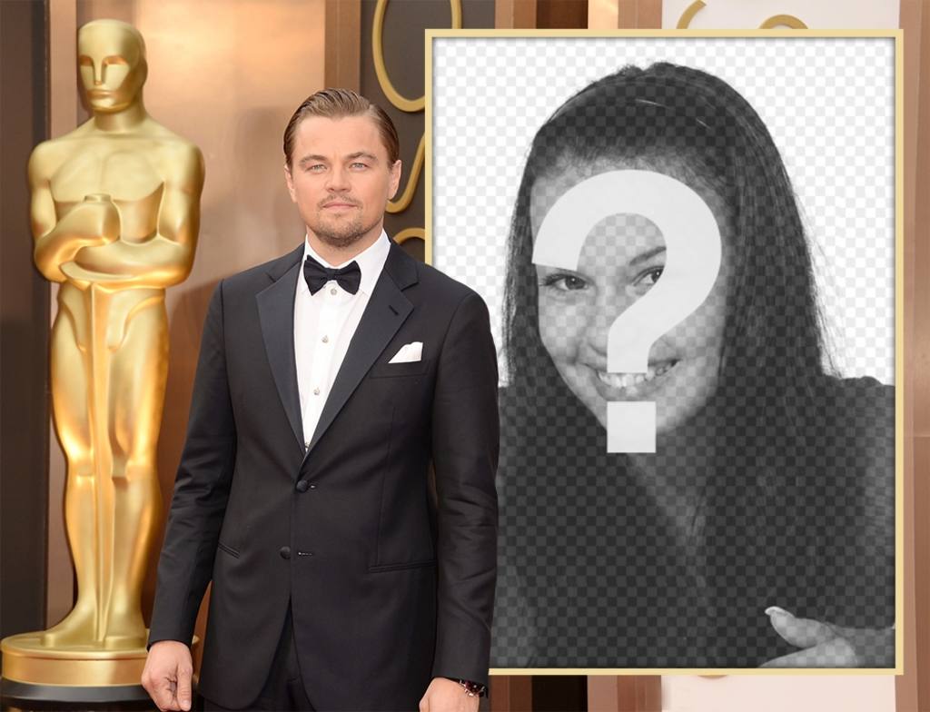 Leonardo DiCaprio ai Premi Oscar per modificare con la tua foto ..