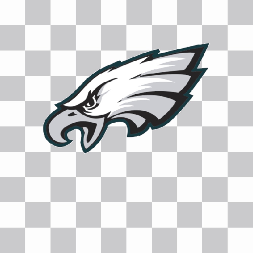 Foto effetto di Philadelphia Eagles logo per incollare sulle foto ..