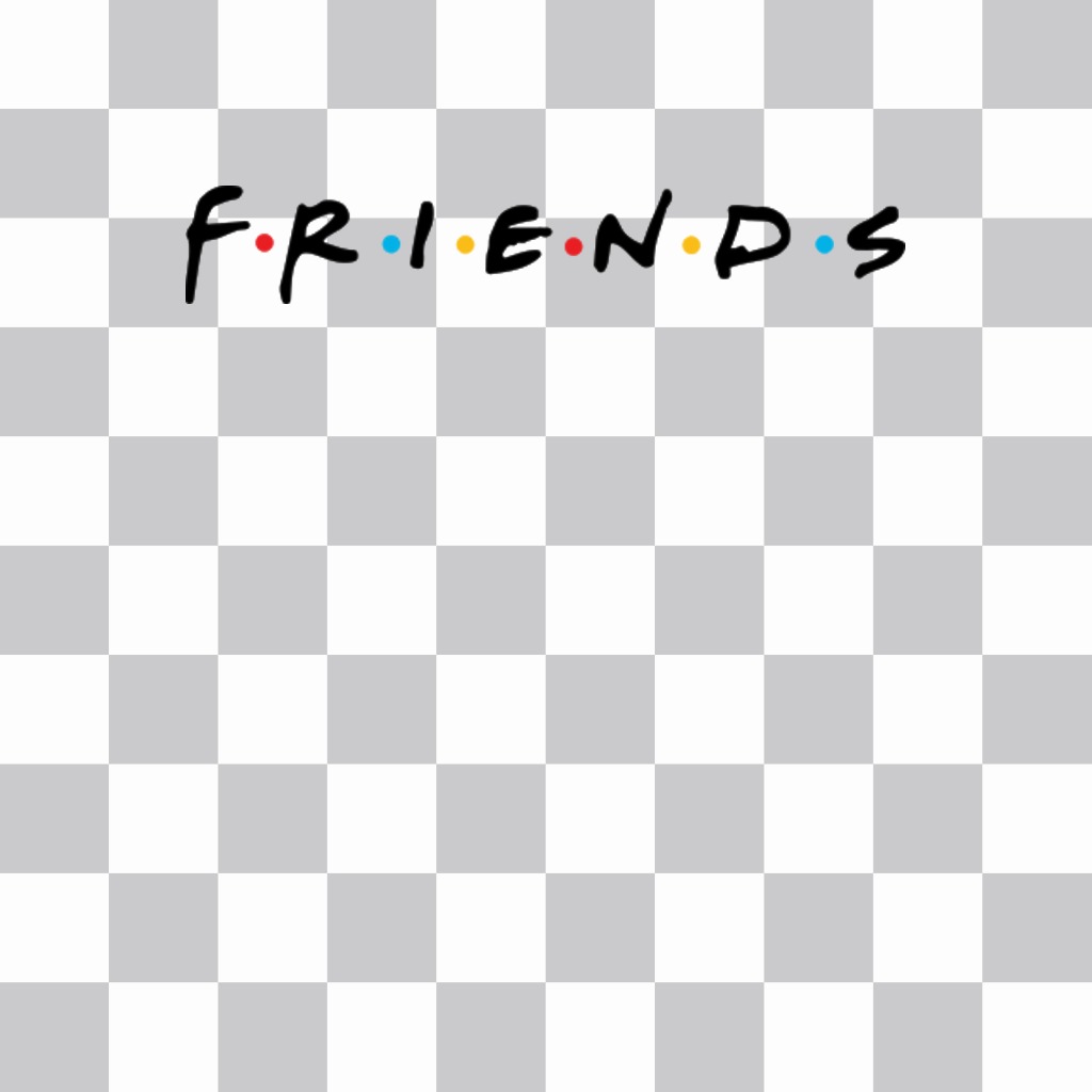 Logo dei famosi FRIENDS serie di mettere sulle foto ..