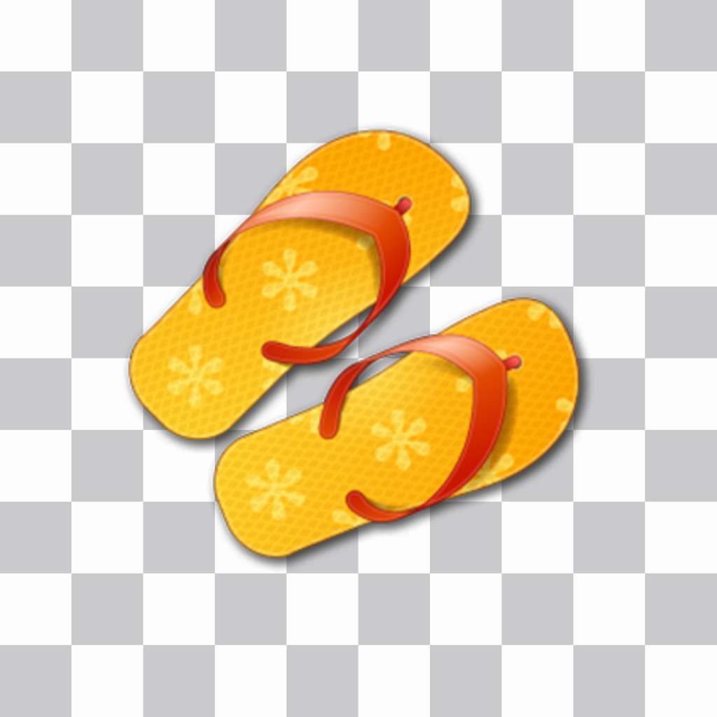 Sticker di un flip-flop per mettere su le foto gratis ..