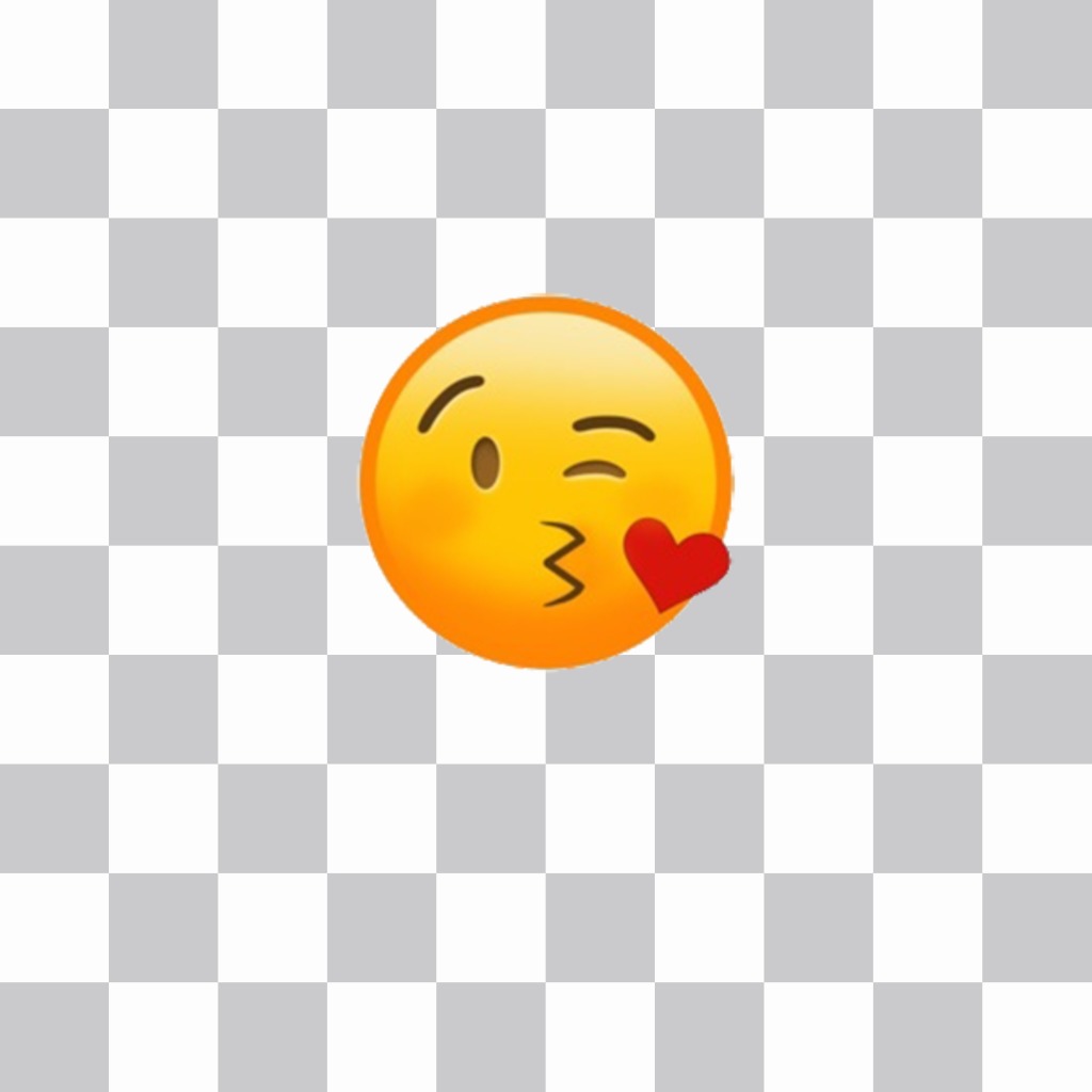 Adesivo per incollare il bacio emoticon sulle foto per ..