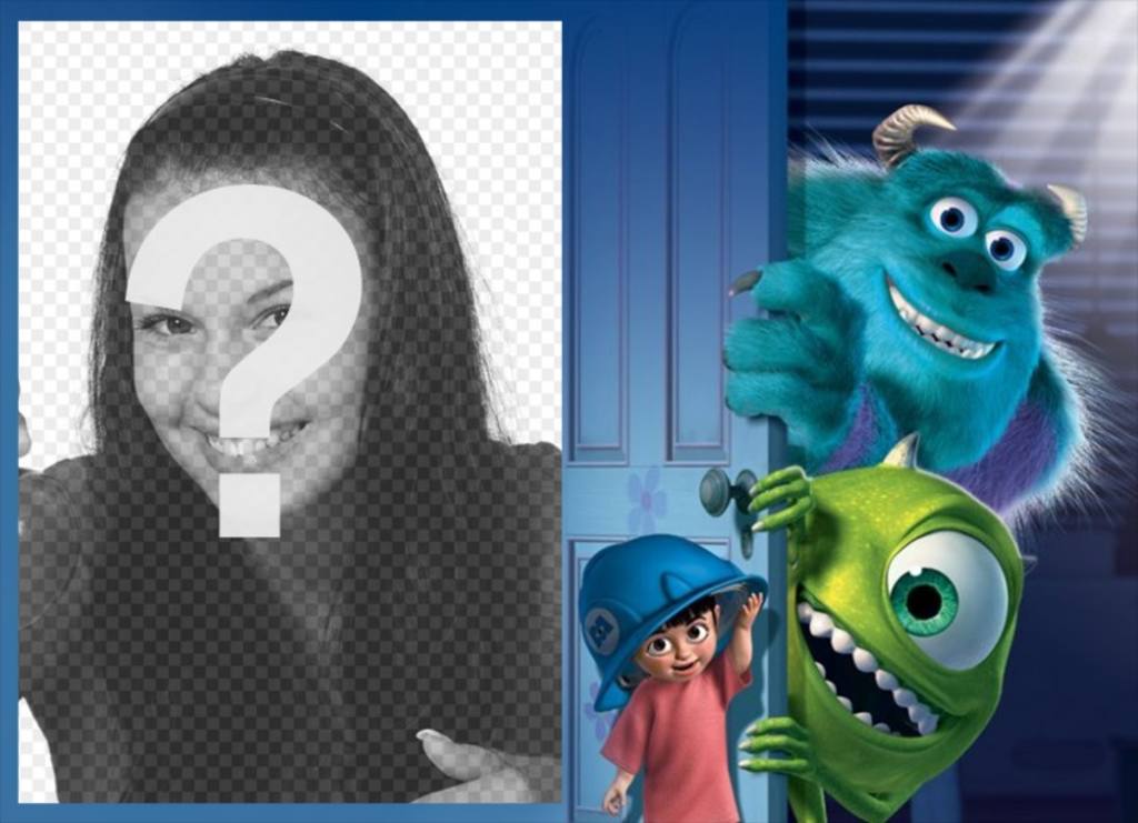 Telaio con personaggi di Monsters Inc. per caricare la tua foto effetto ..