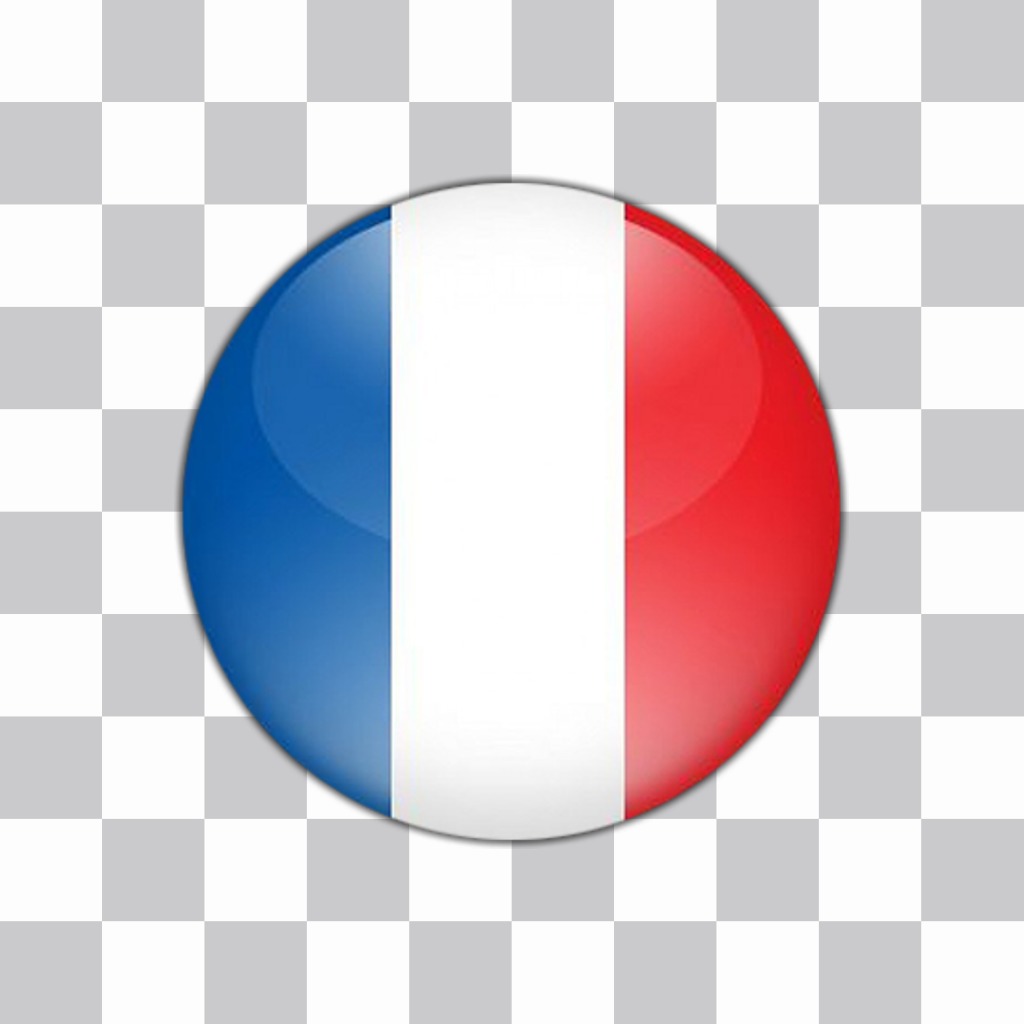 Bandiera della Francia come un pulsante per le foto con questo effetto ..