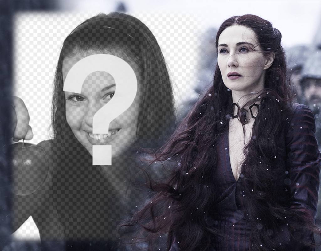 Effetto libero per la tua foto con Melisandre di Game of Thrones ..