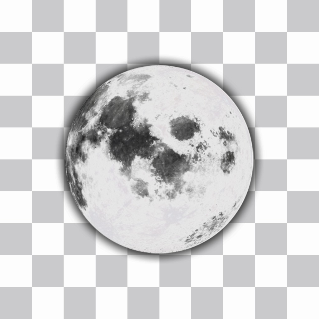 Incollare la luna piena tue foto come un adesivo con questa foto effetto ..