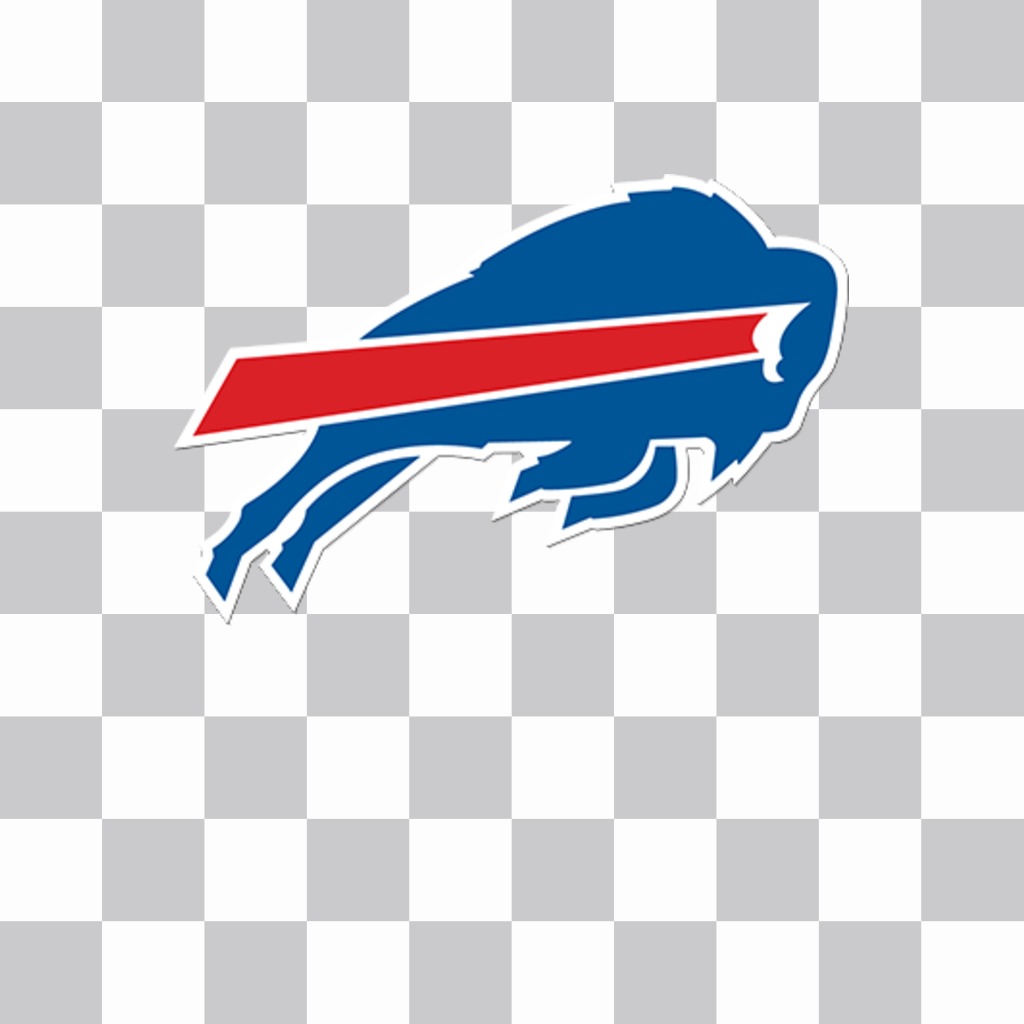 Adesivo con il logo di Buffalo Bills che è possibile incollare sulle tue foto ..