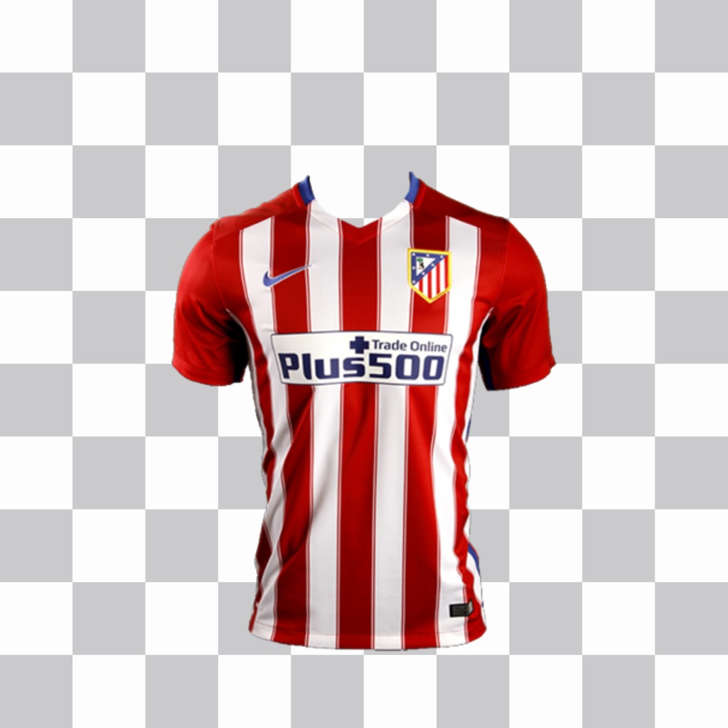 Incollare la maglia dellAtletico Madrid sulle tue foto come un adesivo effetto ..