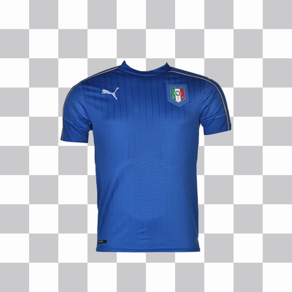 Foto effetto per incollare la maglia di calcio dItalia sulle tue foto ..