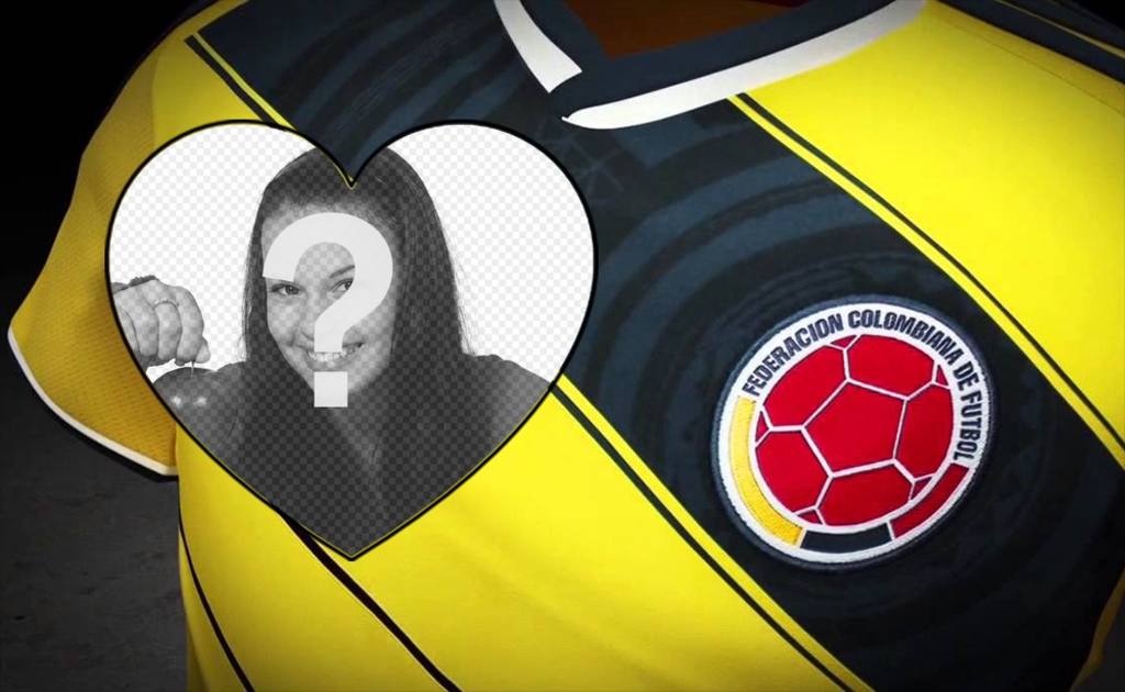 fotomontaggio online per modificare e sostenere la squadra di calcio colombiano ..