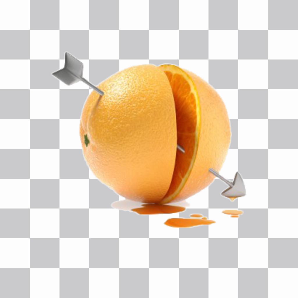 Foto effetto di aggiungere un arancione con una freccia damore sulle vostre foto ..