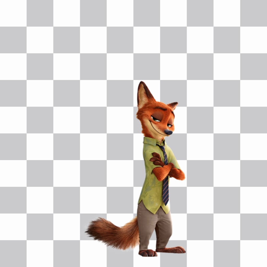 Incollare Nick Wilde, la volpe di Zootopia nelle foto con questo effetto ..